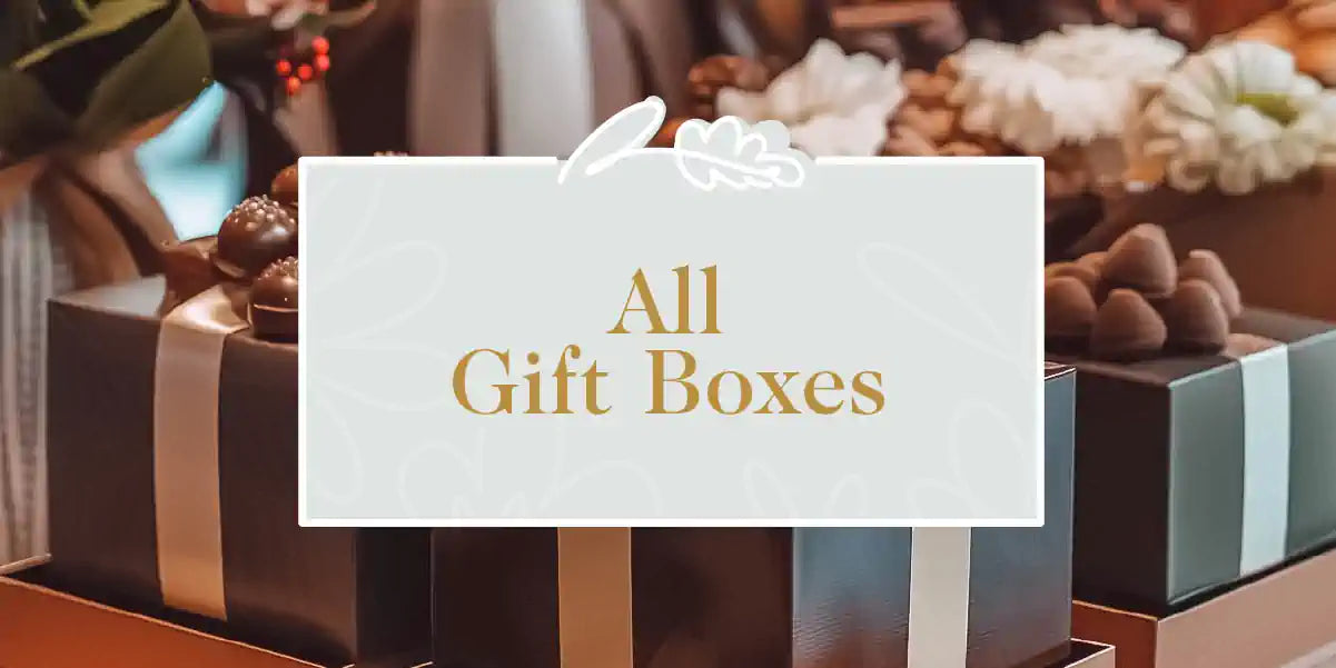 Elegantly wrapped gift boxes with a sophisticated charm, showcased for selection at Fabulous Flowers and Gifts.