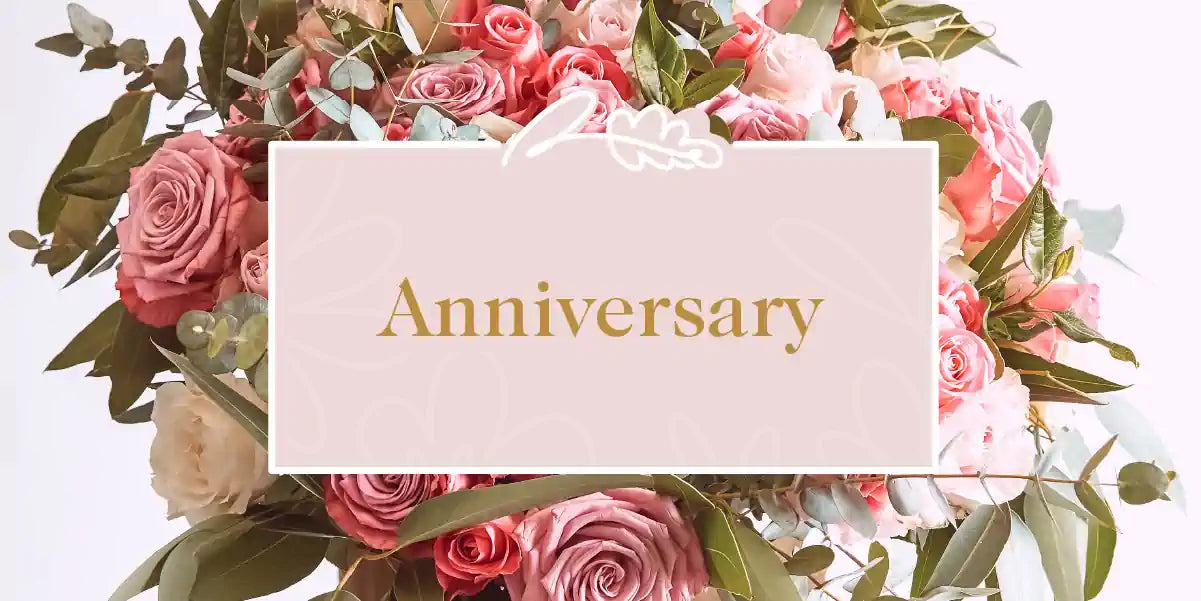 Anniversary Collection: Beautiful Mixed Bouquets of Pink and Red Roses to Celebrate Your Special Day. Fabulous Flowers and Gifts.