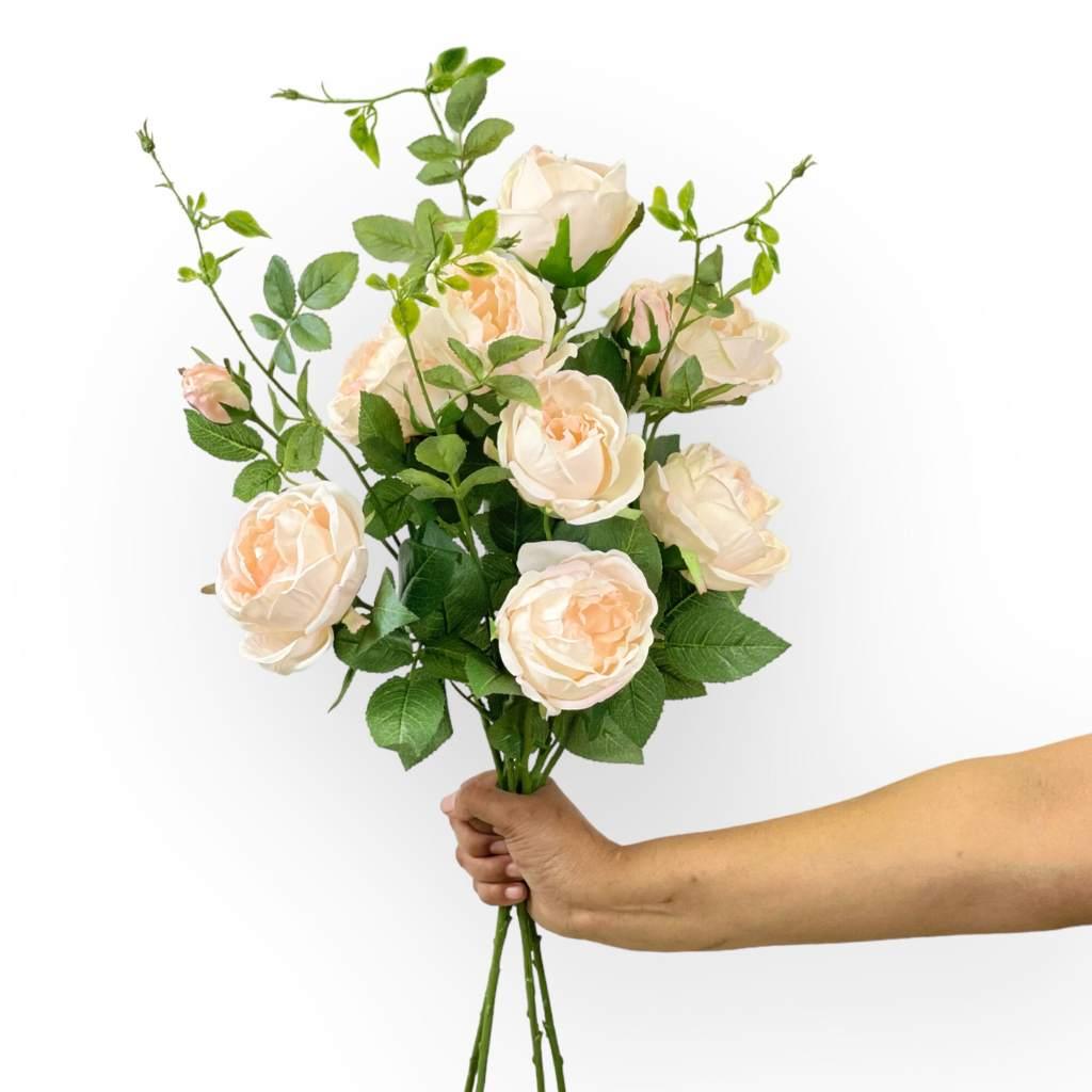 Elegant Cabbage Rose Pink Pearl Artificial Flowers - Fabulous Flowers