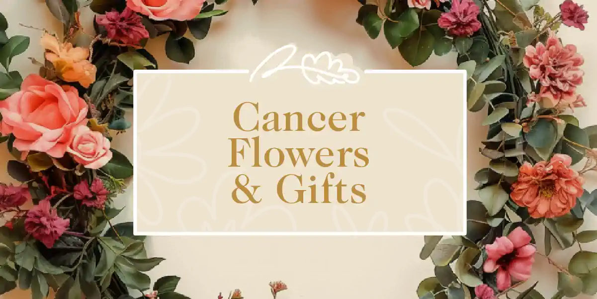 A beautifully crafted floral wreath featuring vibrant cancer flowers and thoughtful gifts. Fabulous Flowers and Gifts - Cancer Flowers & Gifts