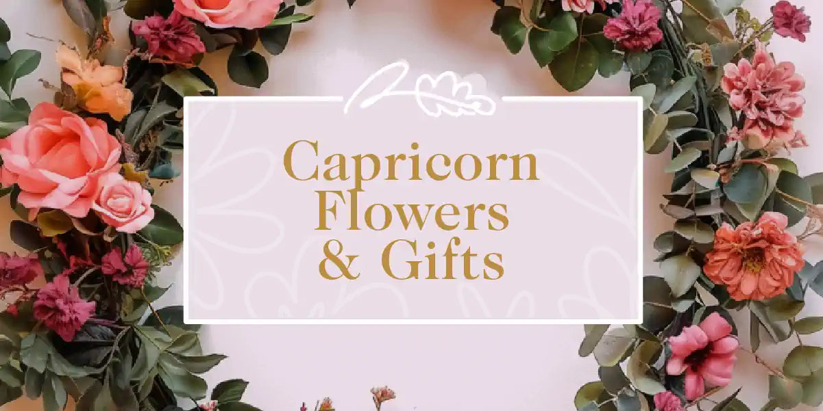 A stunning floral wreath with a variety of colourful flowers for Capricorn. Fabulous Flowers and Gifts - Capricorn Flowers & Gifts