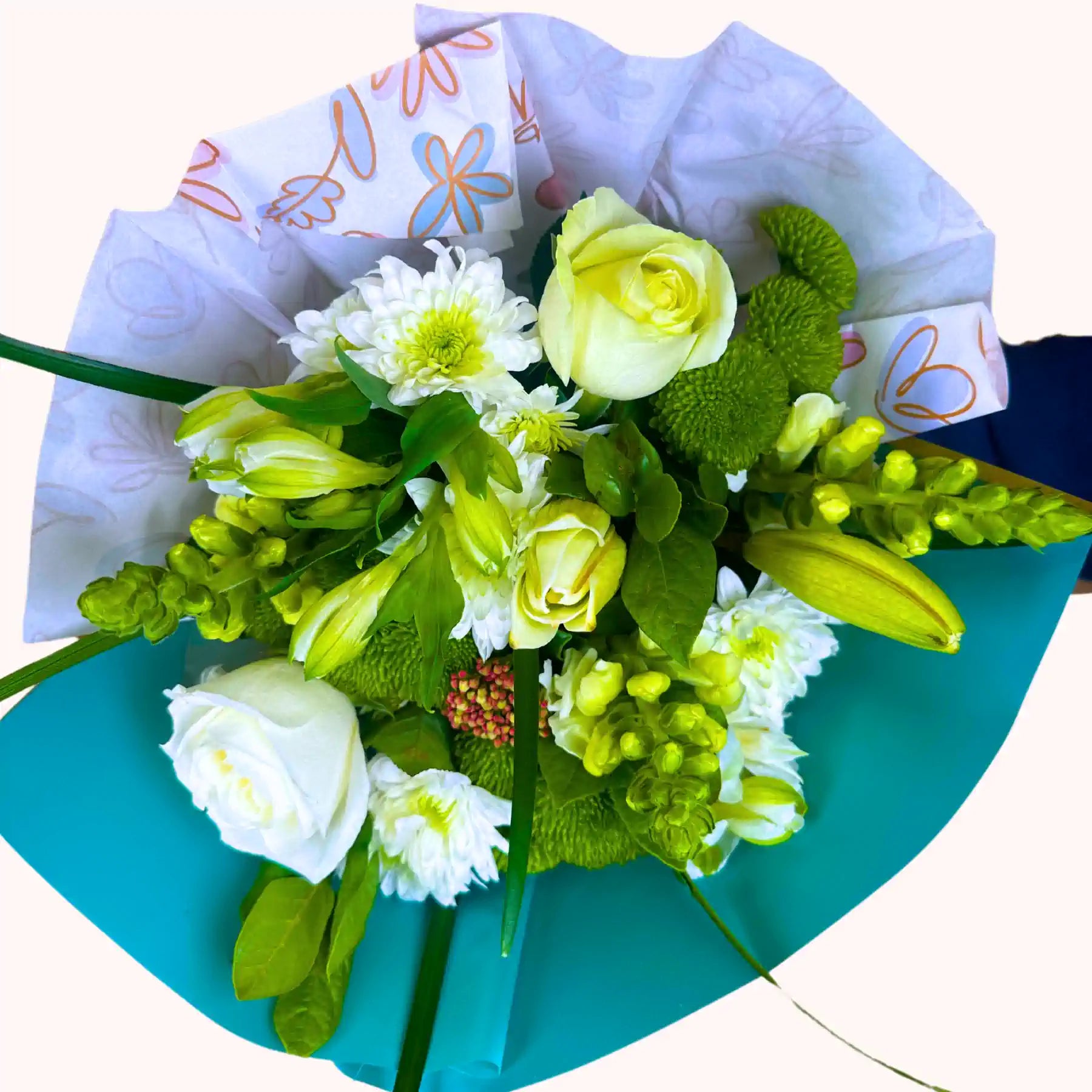 Mint Swirl Flower Bouquet