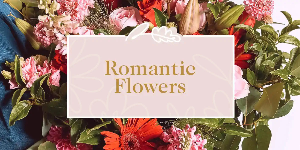 A stunning arrangement of mixed romantic flowers, perfect for expressing love and affection. Fabulous Flowers and Gifts - Romantic Flowers