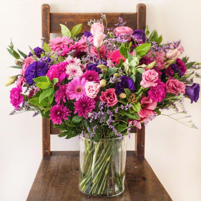 Pink, Purple & Blue Hues Vase | Fabulous Flowers and Gifts
